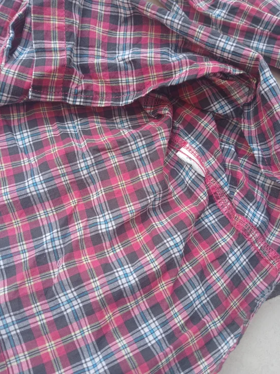 Vintage Forever 21 Red And Blue Plaid Button Down Shirt - Picture 8 of 8